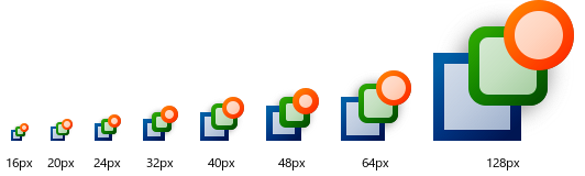 Icon in mehreren Auflösungen